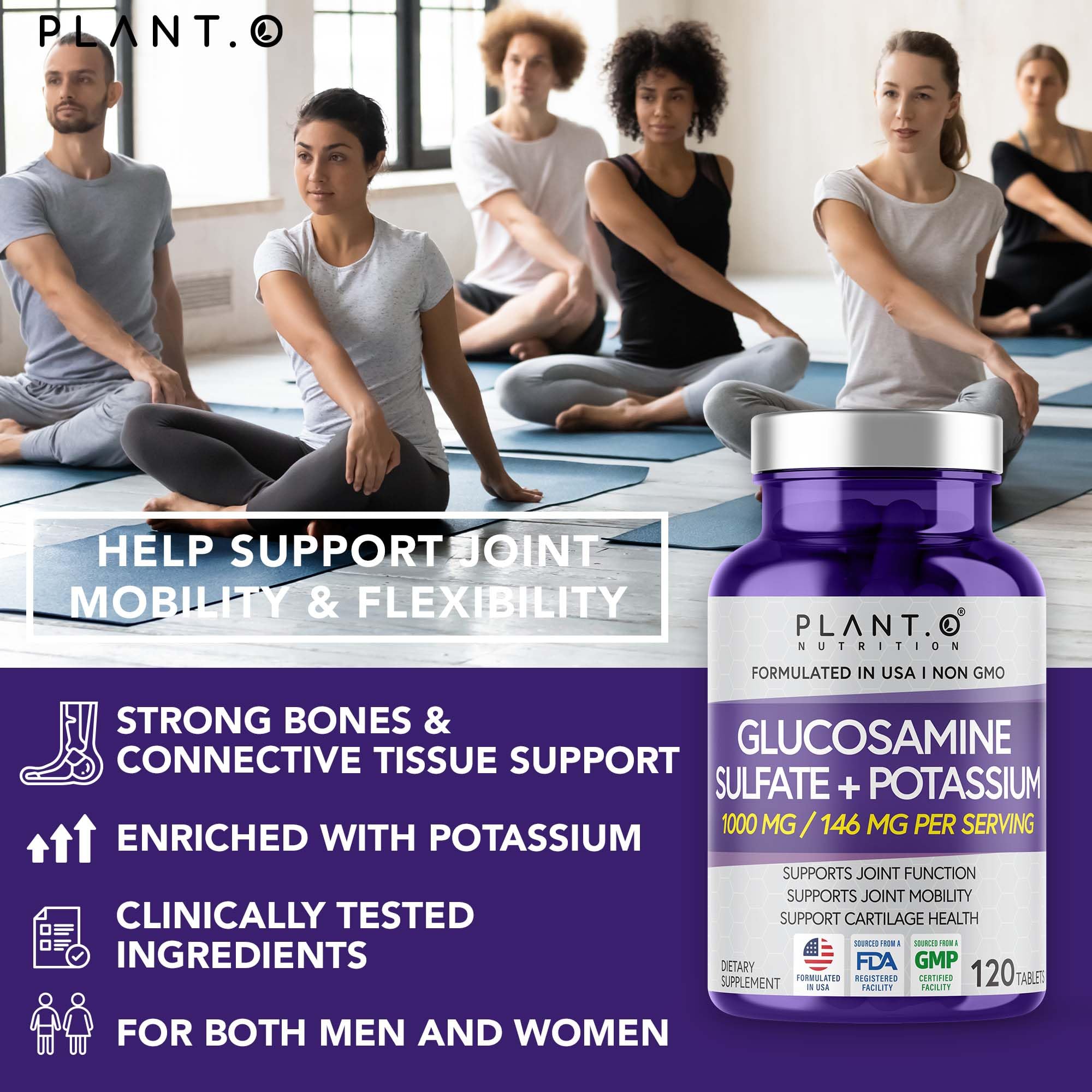 PLANT.O NUTRITION supports knee comfort during daily activities and light exercise