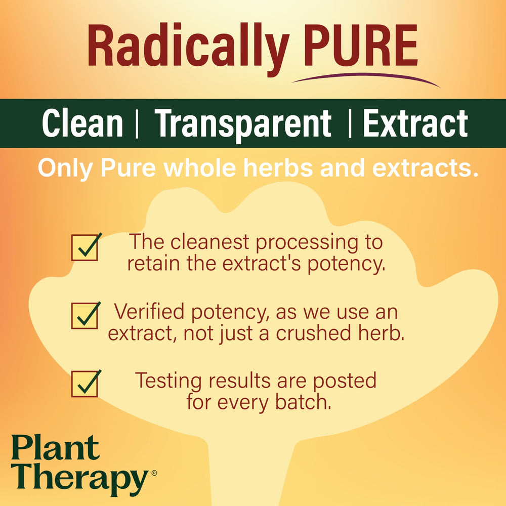 Plant Therapy black pepper extract bottle boosting turmeric absorption.