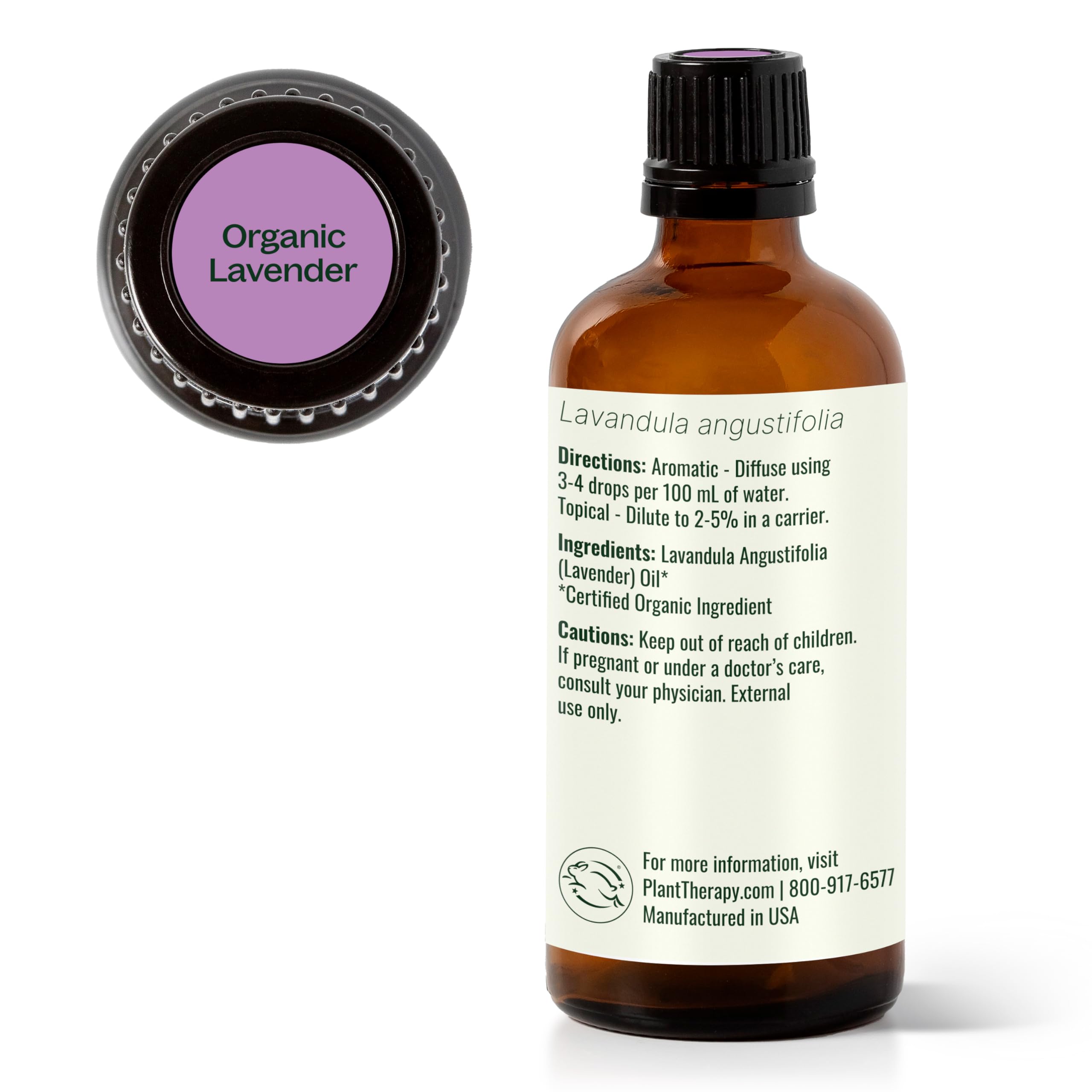 Plant Therapy lavender oil near hair care items for scalp benefits