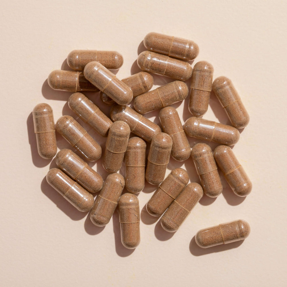 Label packaging of Plant Therapy maca root capsules ready for sale.
