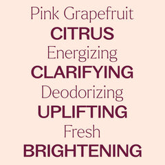 Plant Therapy Pink Grapefruit peel image highlighting cold-pressed origin and natural aroma.