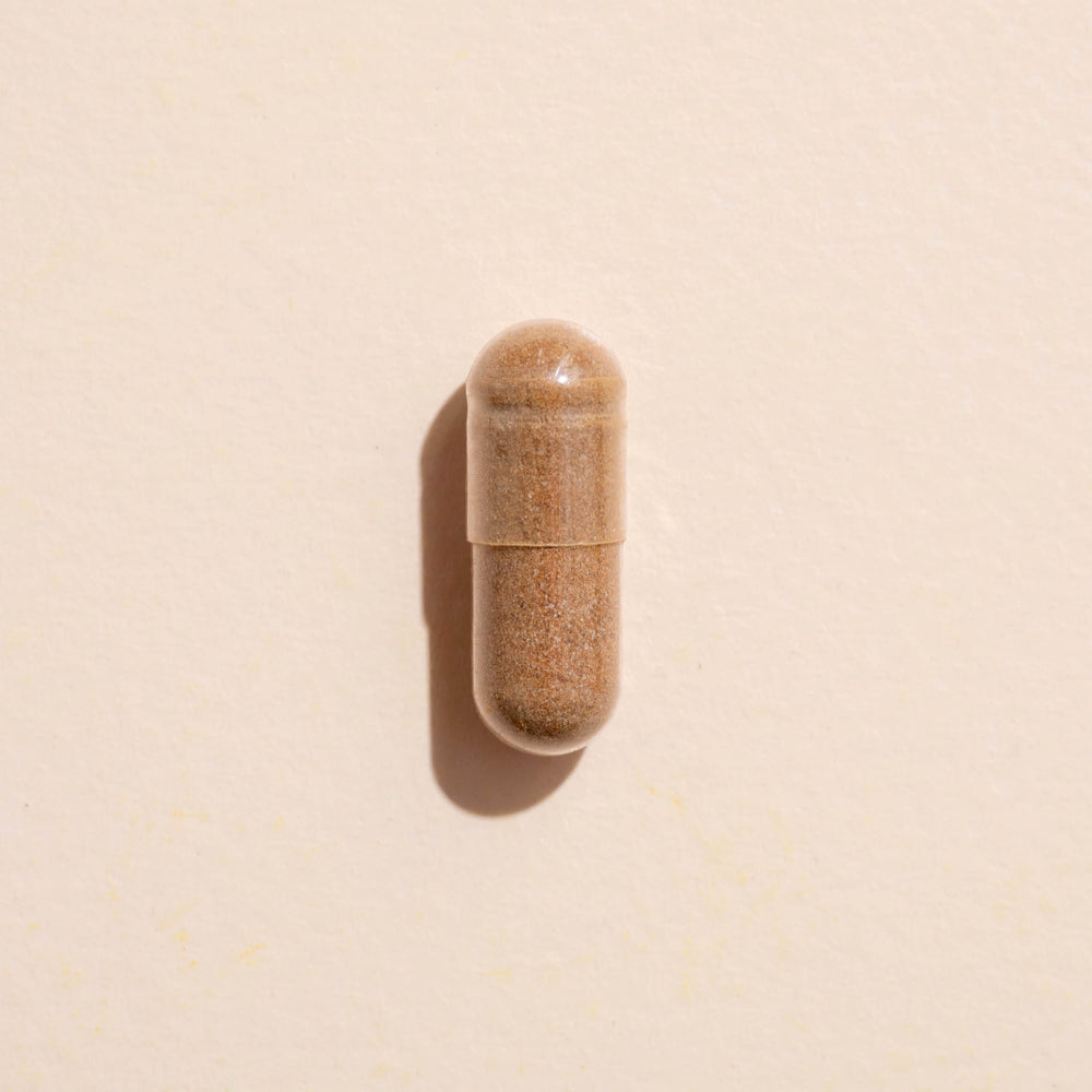 Plant Therapy third-party testing certificate shown for maca root capsules.