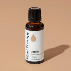 Plant Therapy vanilla packaging and label image highlights sustainable sourcing and transparency