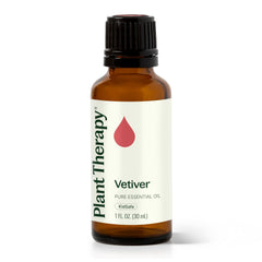 Plant Therapy Vetiver oil 30ml bottle for relaxing aromatherapy and sleep support