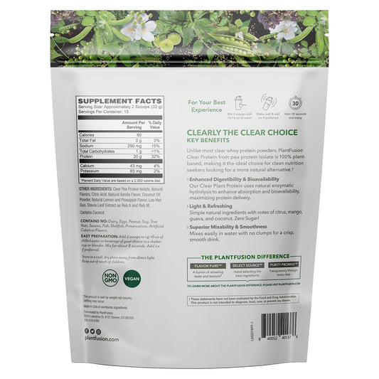 Pour PlantFusion Clear Protein into water for a refreshing drink.