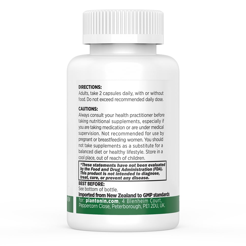 Plantonin palmitoylethanolamide 600mg luteolin label design.