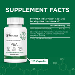 Plantonin pea supplement micronized 99% close-up highlighting high absorption potential.