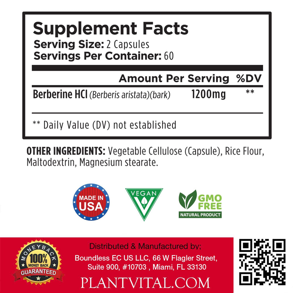 PlantVital bottle poured with capsules for easy daily use.