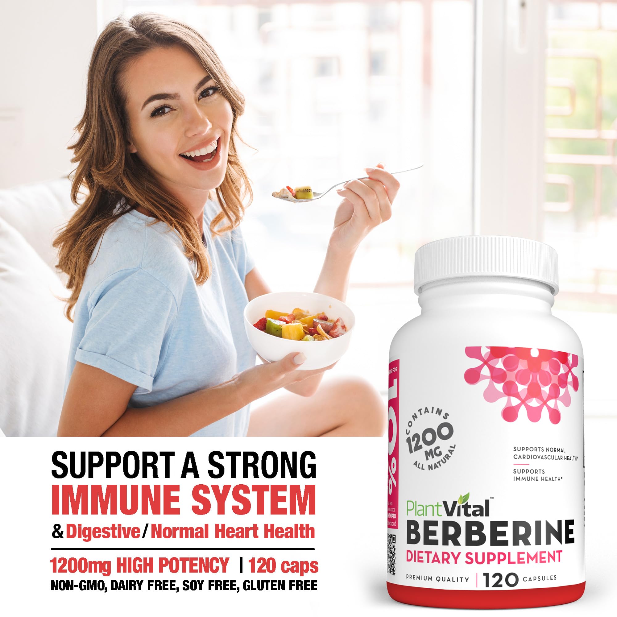 PlantVital vegan capsules for clean plant-based supplementation.