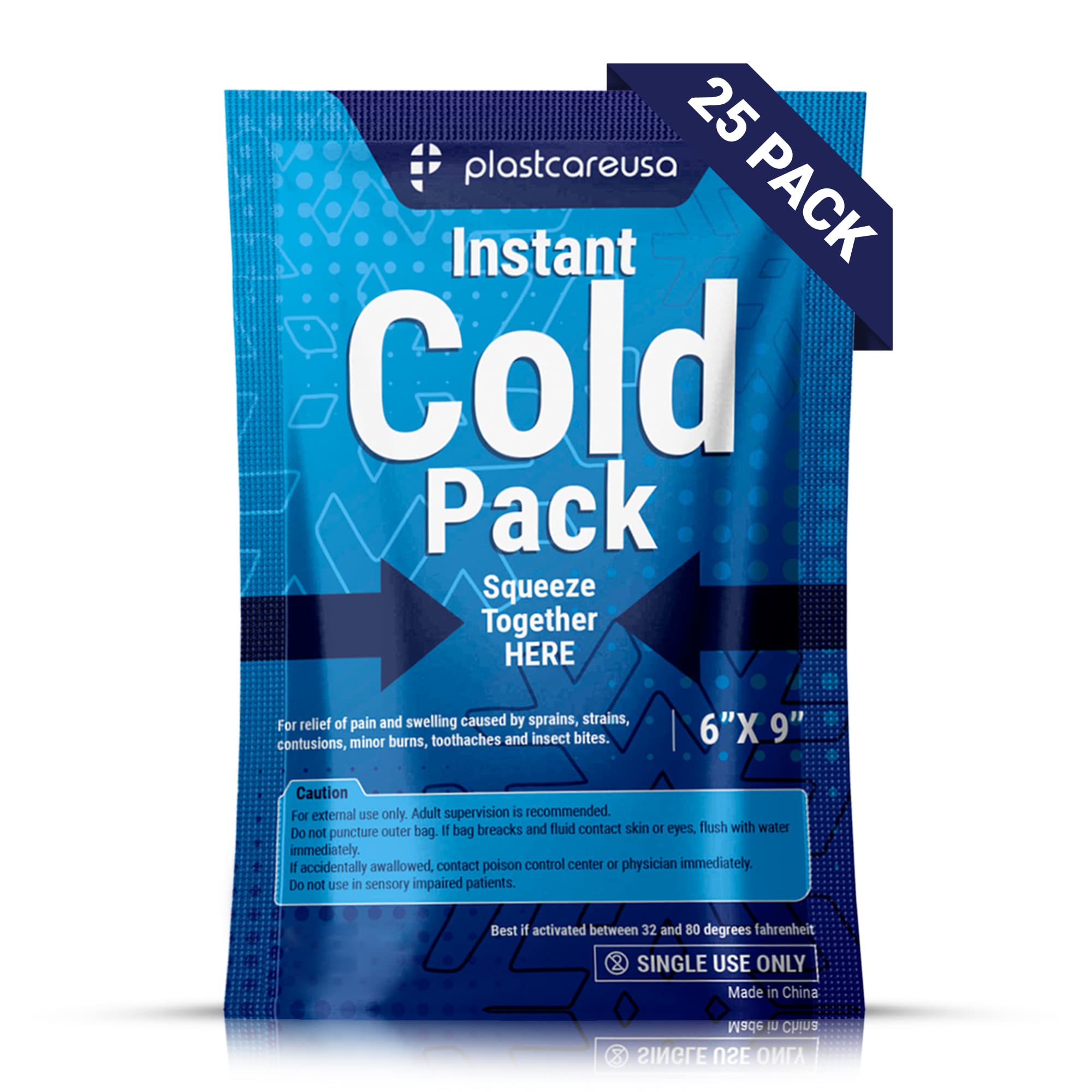 PlastCare USA instant ice pack activation for quick relief