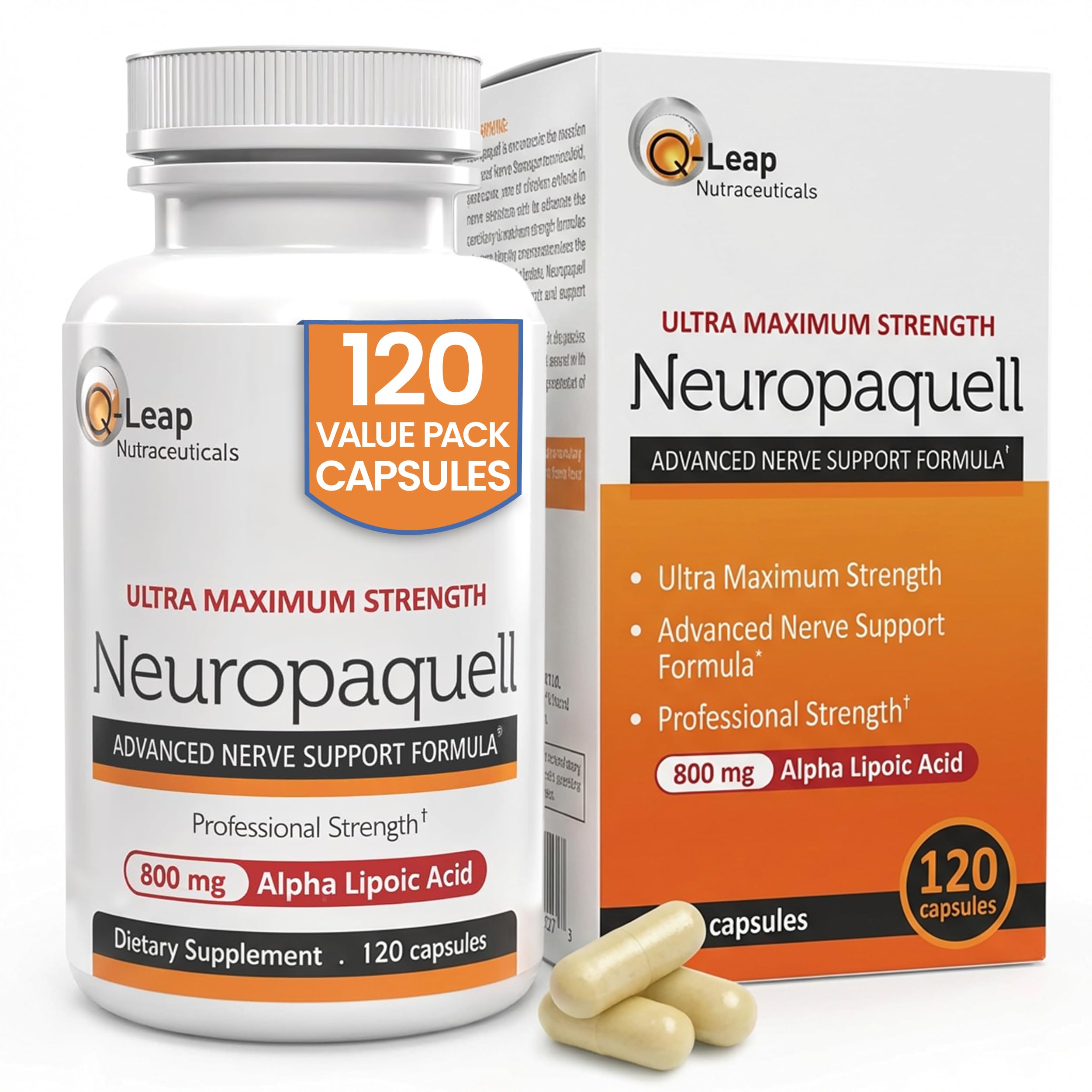 Platinum Health Alpha Lipoic Acid bottle front showing nerve support.