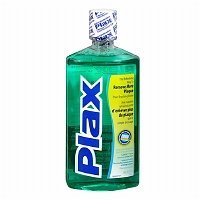 Plax Soft Mint dental rinse bottle for cleaner feel after brushing