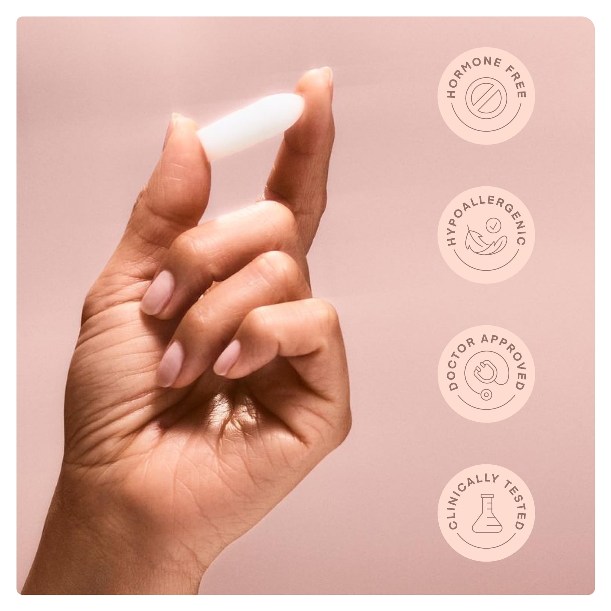 PLAYGROUND Miracle Melts packaging image highlights easy-to-use, hormone-free intimate care.