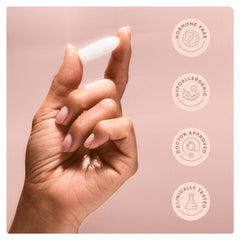PLAYGROUND Miracle Melts packaging image highlights easy-to-use, hormone-free intimate care.