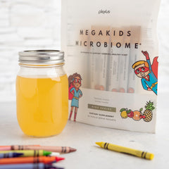 Label emphasizes lutein and prebiotic fiber supporting eye health and gut balance.