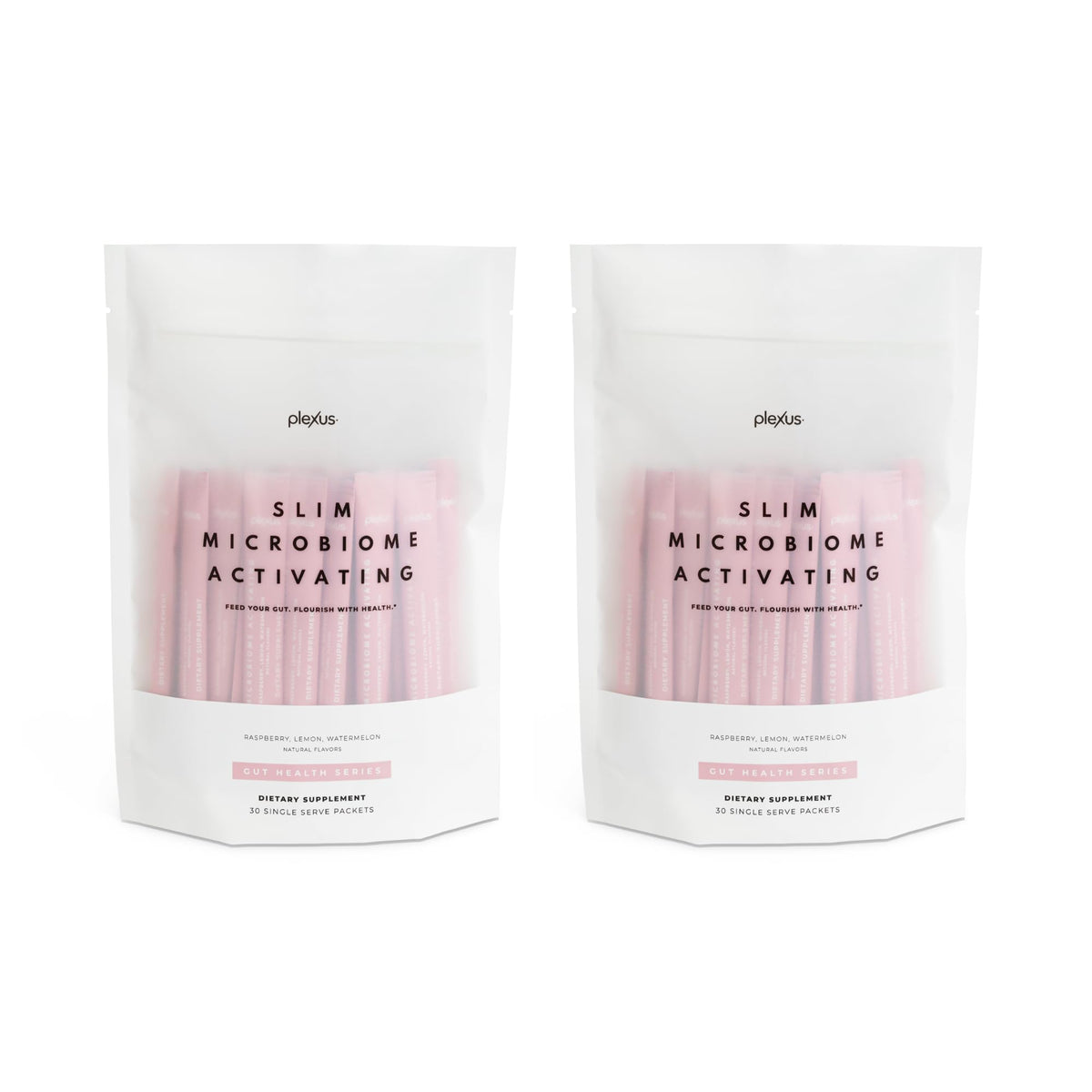 Plexus Slim Microbiome Activating two-pack box with convenient sachets for daily use.