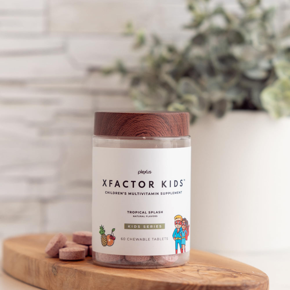 Plexus Xfactor Kids chewables, tasty and convenient for kids' daily nutrition.