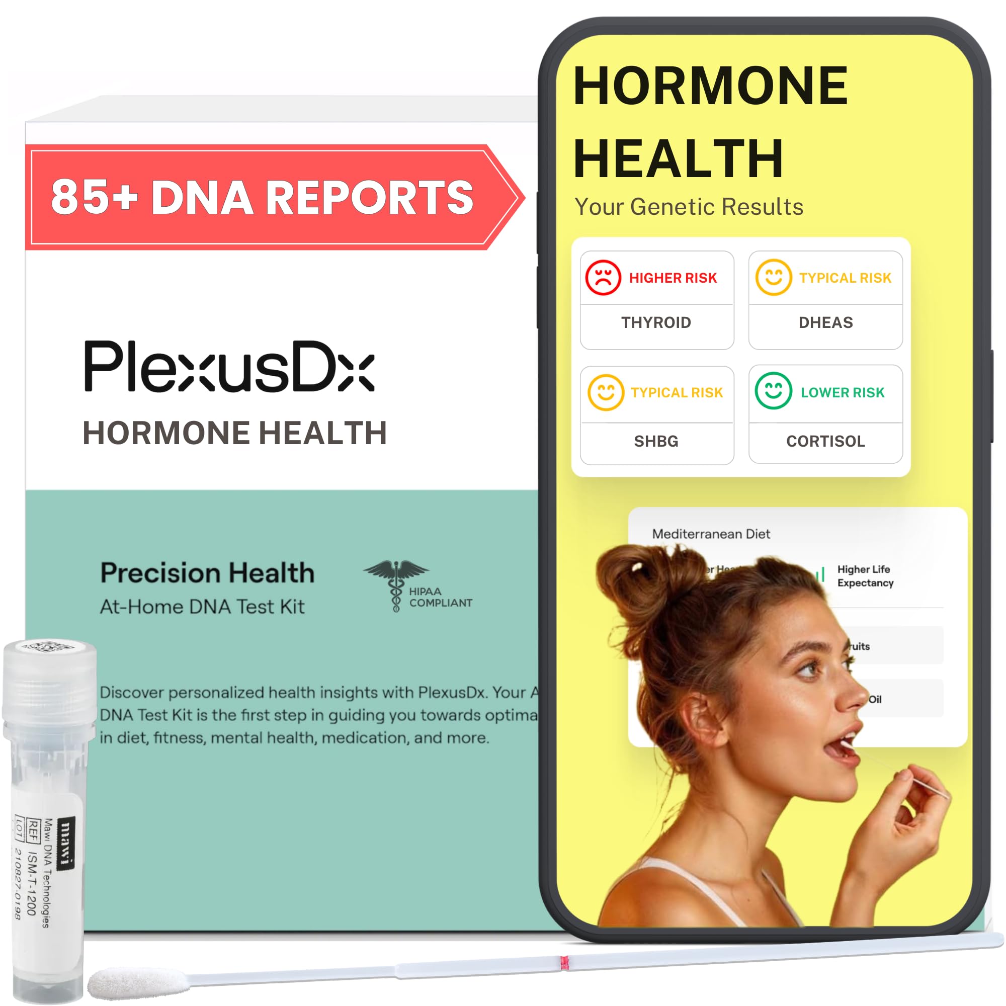 PlexusDX DNA test kit ready for sample collection to personalize wellness
