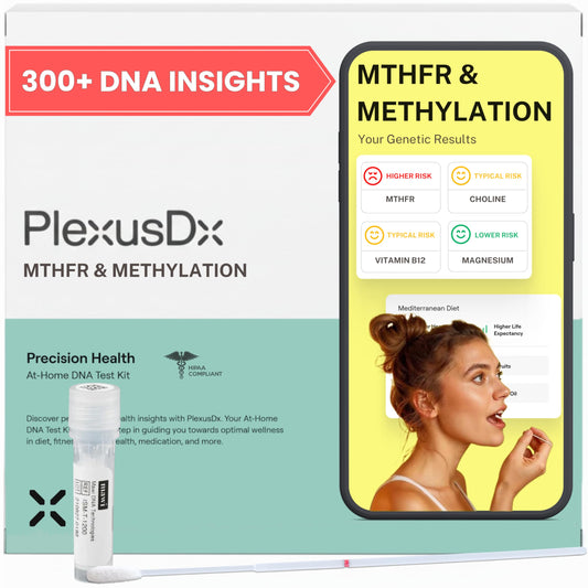 PlexusDX methylation kit box and components for home testing