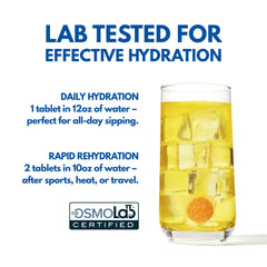 Plink Fizzy Electrolyte Tablets kid-friendly serving to encourage hydration on the go.