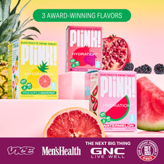 Plink Pineapple Grapefruit flavor tablets offer tropical hydration anytime