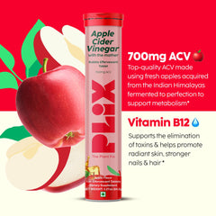 Vegan no added sugar label on PLIX bottle.