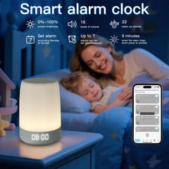 PLJVOYK Alarm clock with morning glow for calm wake-ups.