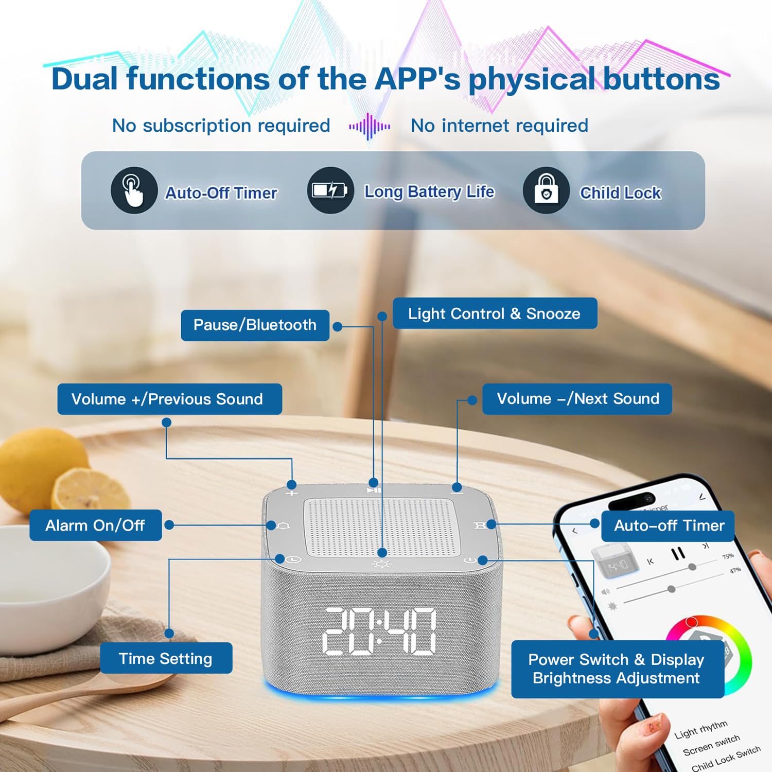 PLJVOYK app control via Bluetooth for customization