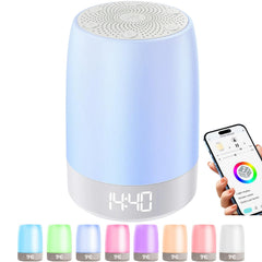 PLJVOYK sound machine shown with 32 sounds for calm sleep at home.