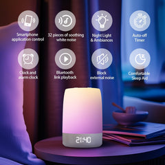 PLJVOYK wake-up light alarm clock brightens mornings gently.