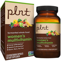 plnt WomenatMs multivitamin capsules closeup highlighting vegan fermentation