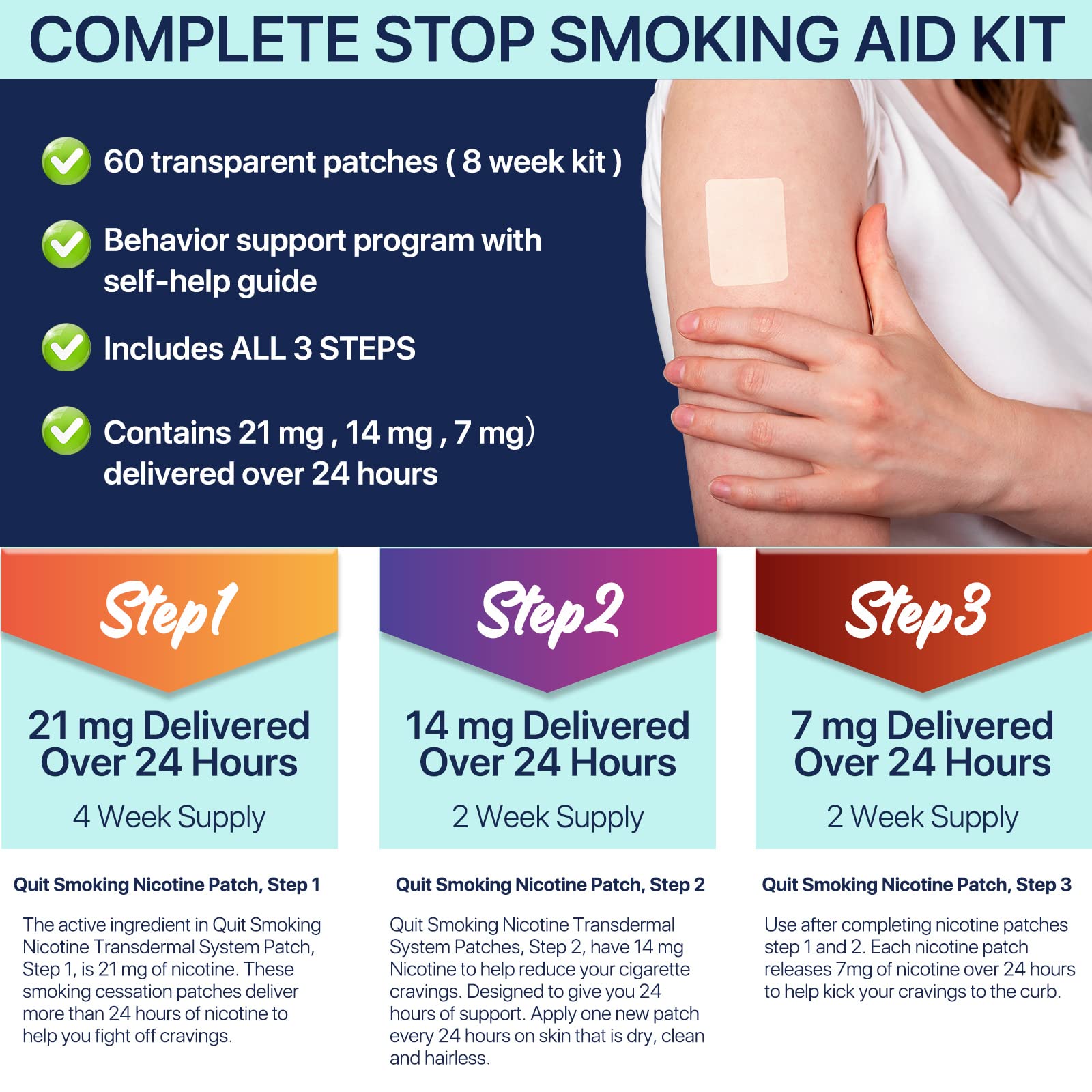 PLSHSBSE Quit Smoking Patches lifestyle and habit formation benefits.