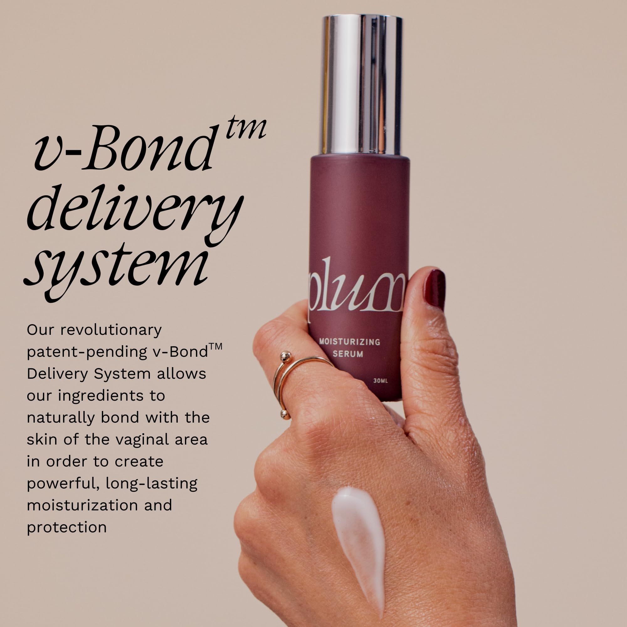 PLUM Vagiceuticals outer packaging showcases hormone-free formulation