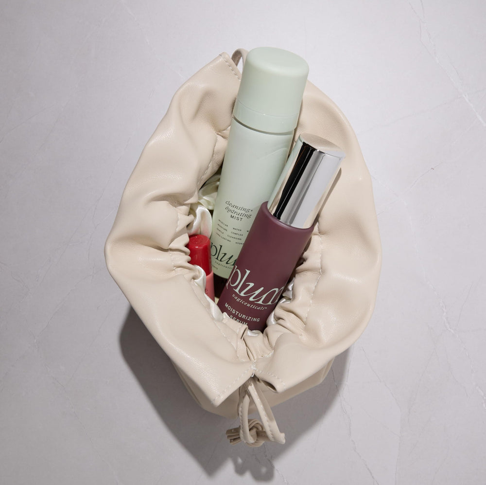 PLUM Vagiceuticals travel-friendly bottle enables on-the-go freshness anywhere.