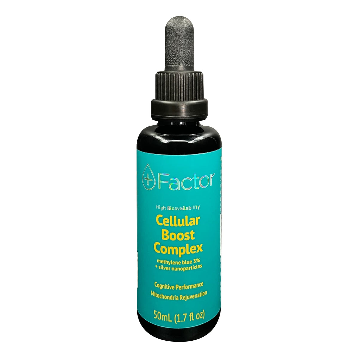 Plus Factor Cellular Boost Complex bottle 50ml ready for daily focus support