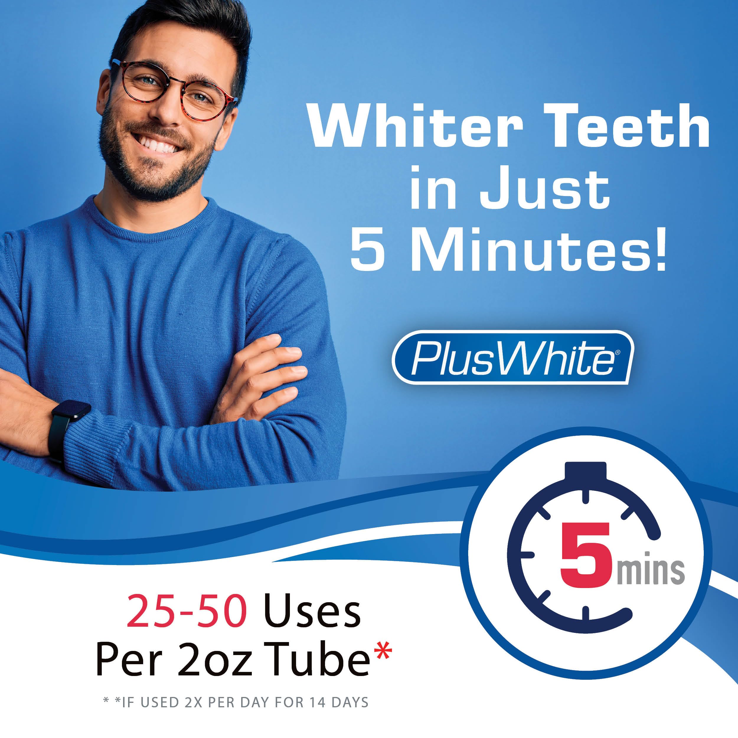 Plus White Speed Whitening Gel with needle-nose tube for precise application.