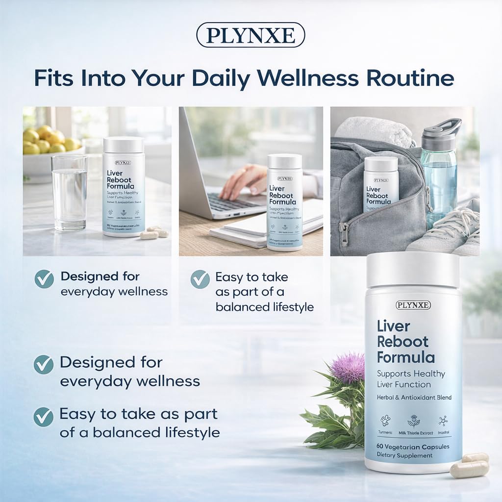 PLYNXE Liver Support dosage capsules suitable for a simple daily routine.