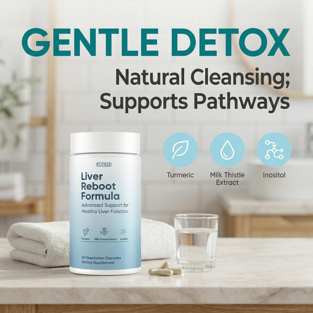 PLYNXE Liver Support in a morning routine with a glass of water.