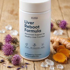 PLYNXE Liver Support vegetarian capsules ready for home use.