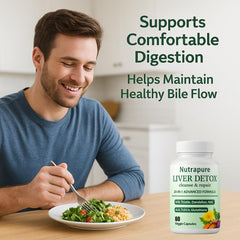 Travel-friendly Nutrapure pack supports a simple wellness routine.