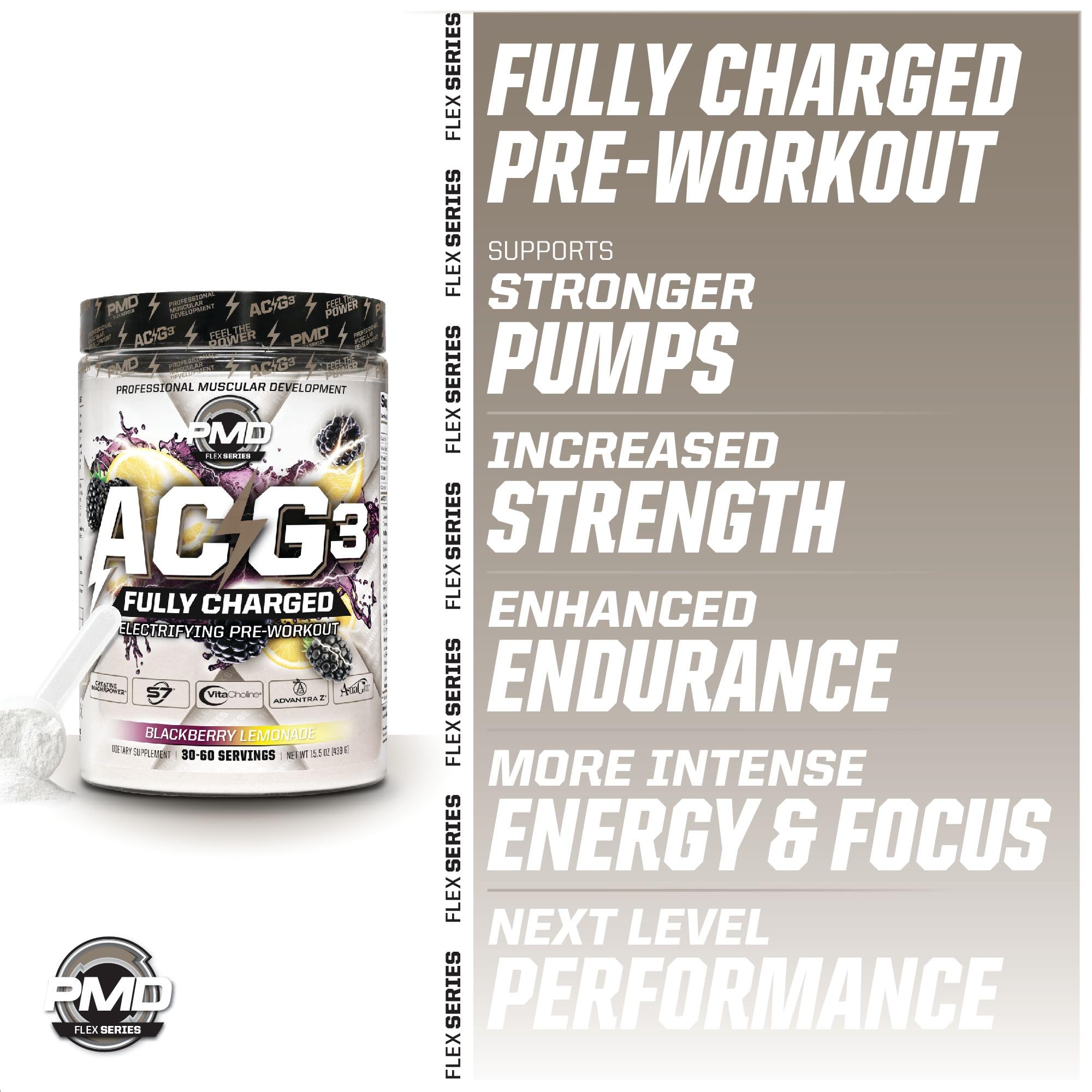 PMD ACG3 Blackberry Lemonade glass highlights refreshing taste during training.