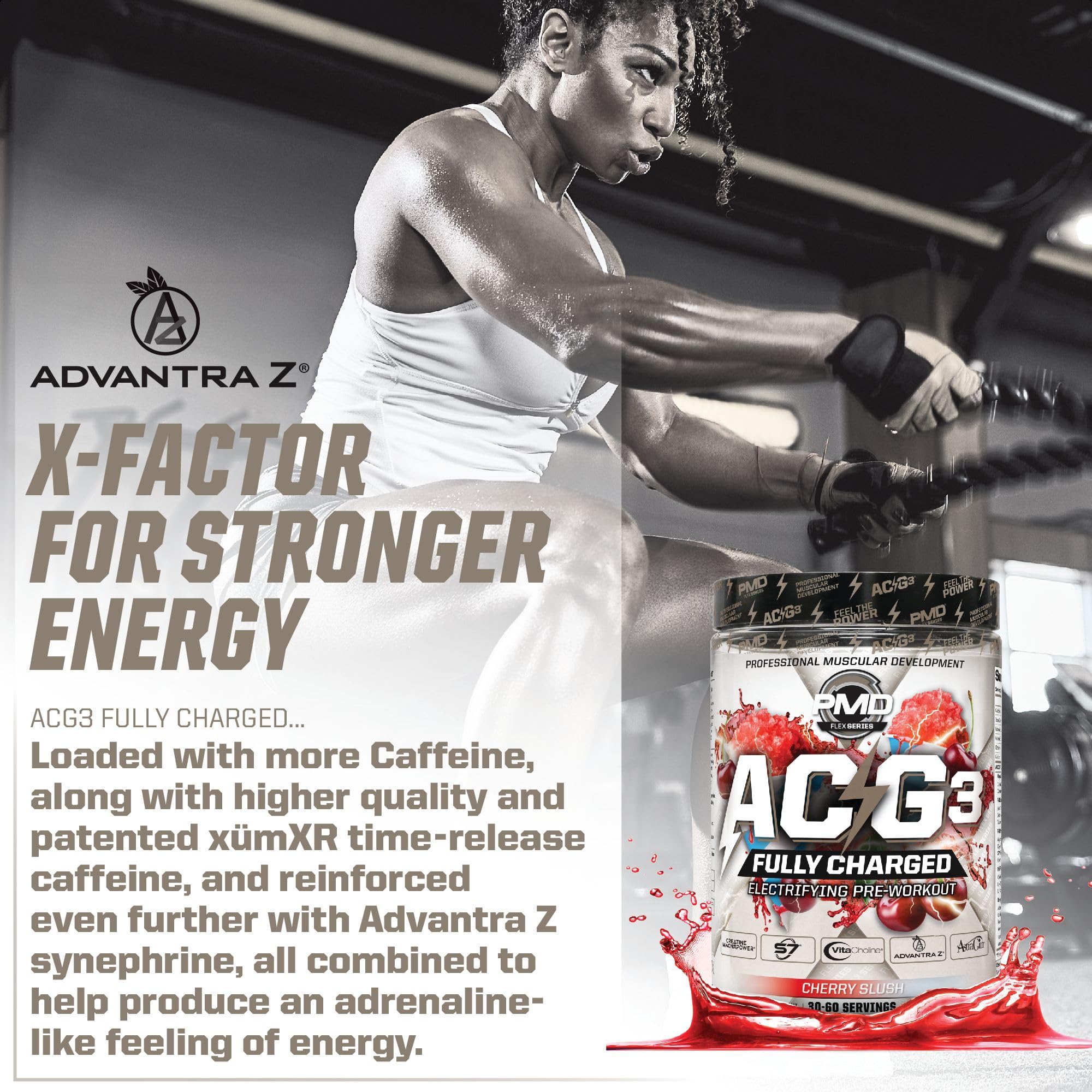 PMD ACG3 pumps image hints at intense muscle pumps and vascularity.