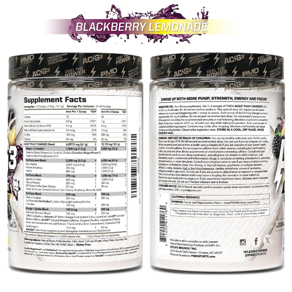 PMD ACG3 truth-in-label badge signals ingredient transparency.