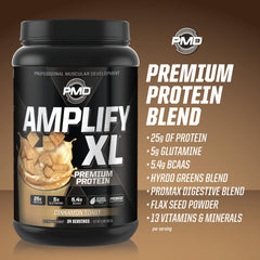 PMD Amplify XL hydro greens blend pack showing seeds and greens.
