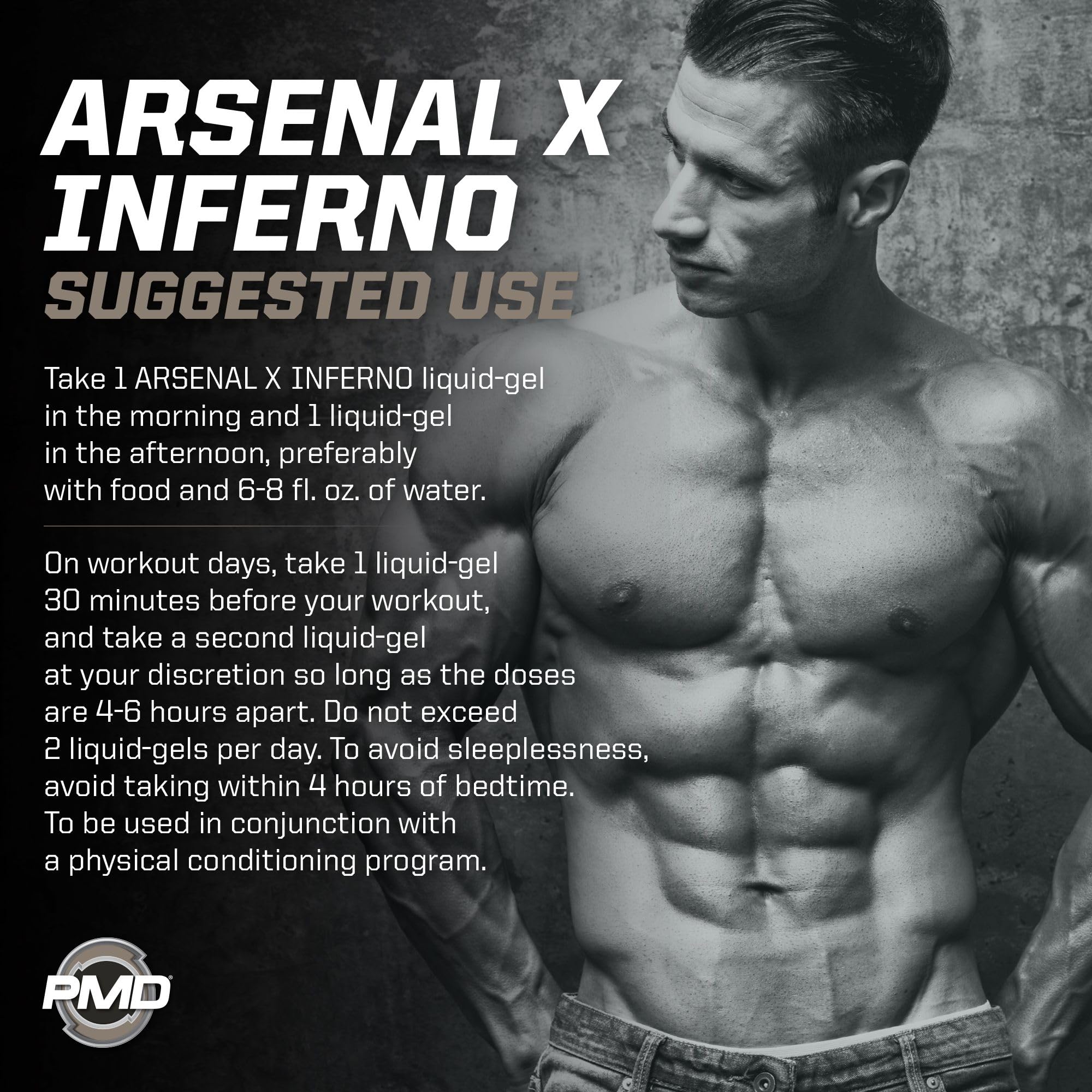 PMD Arsenal X Inferno advanced delivery system graphic showing rapid absorption