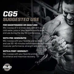 PMD CG5 bottle side angle highlighting MagnaPower creatine for stability