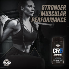 PMD CR5 betaine anhydrous visual highlights endurance and power potential.
