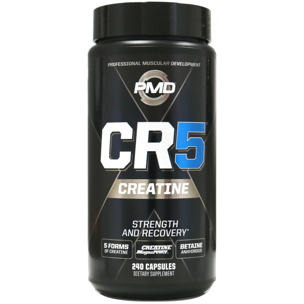 PMD CR5 bottle front view highlighting lean muscle support for athletes.