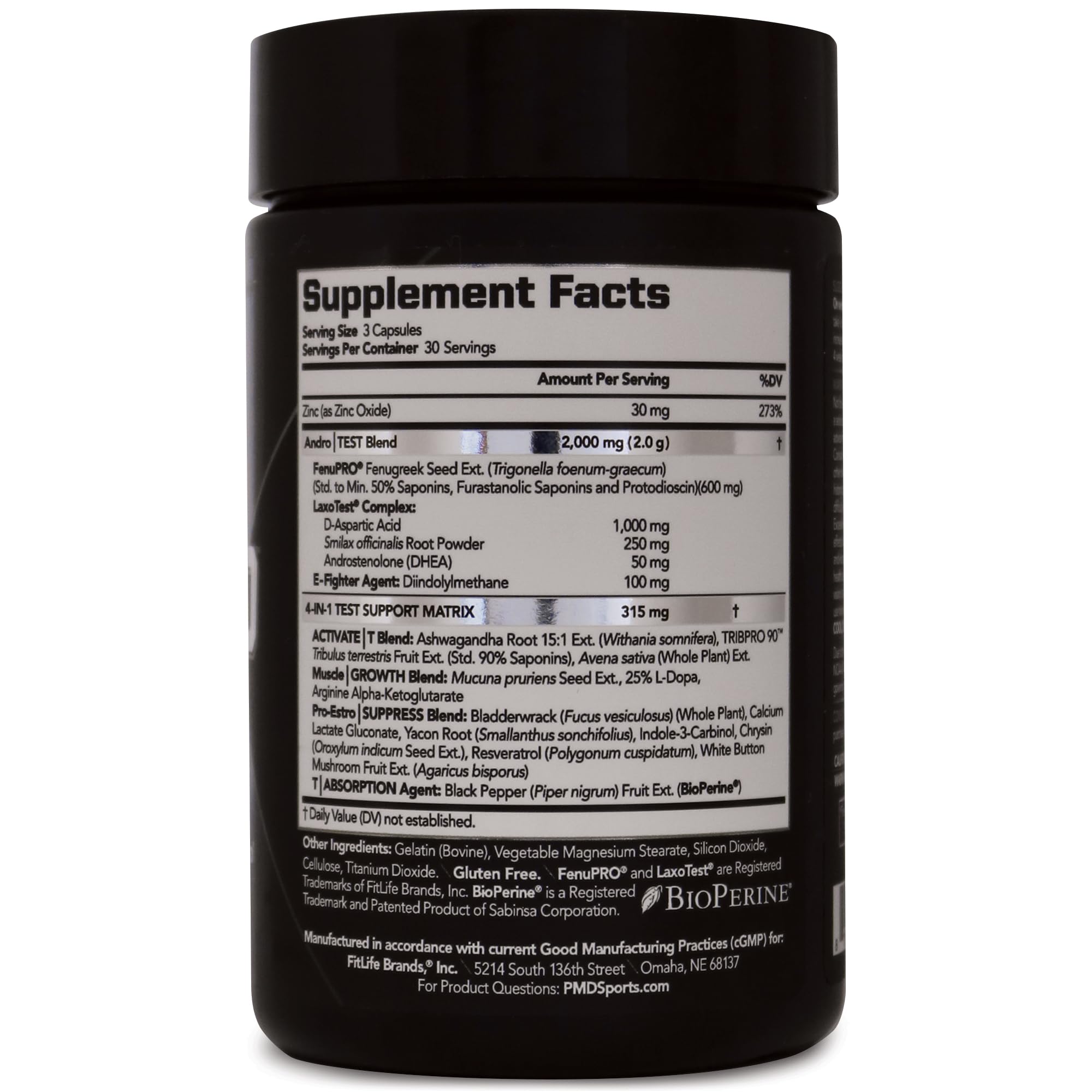 PMD Methyl Andro capsules ready for intense training days.