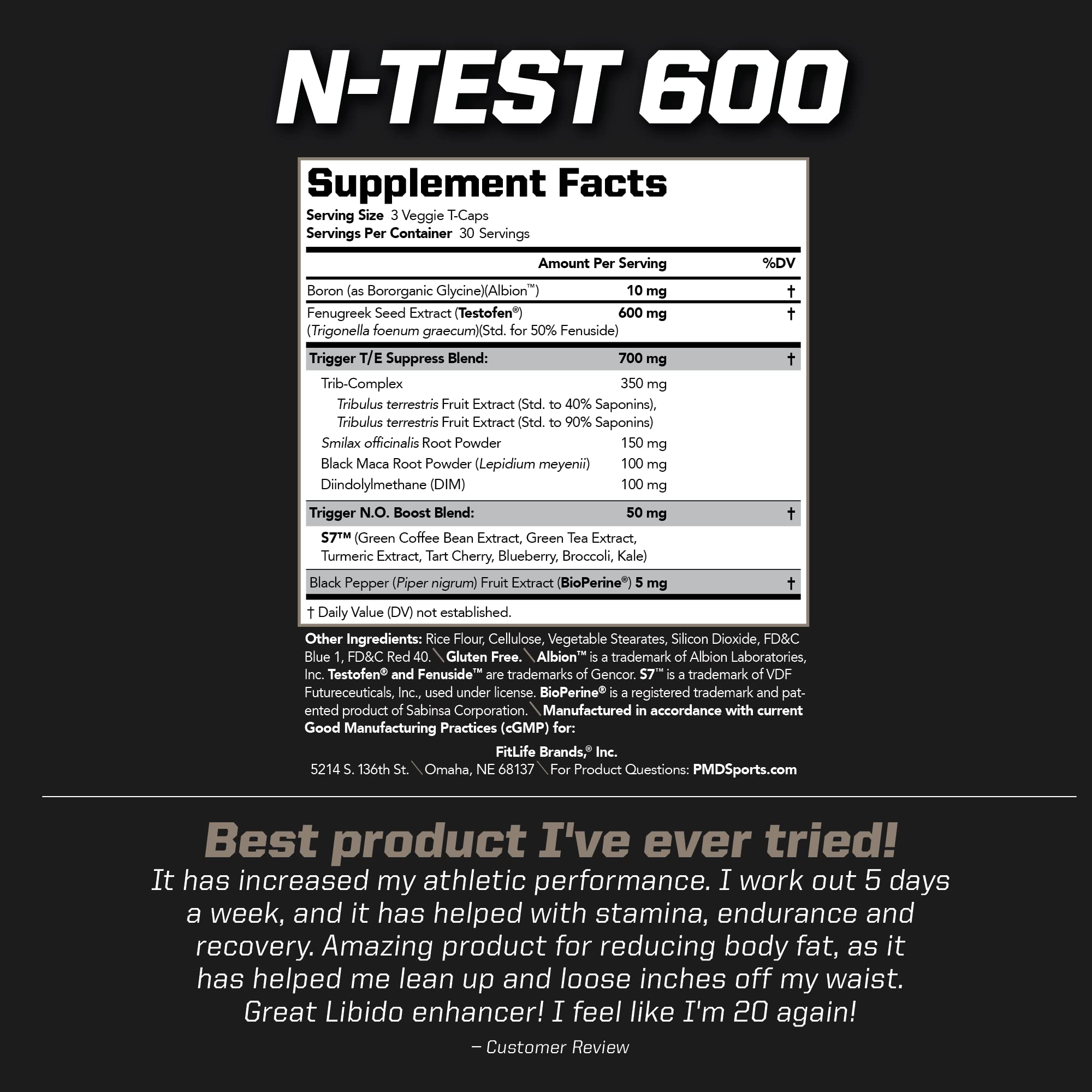 Close-up of PMD N-TEST 600 Advanced bottle for easy dosing